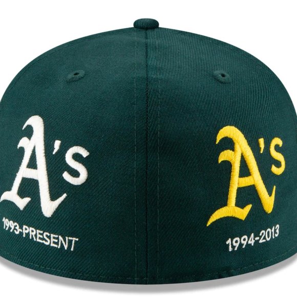 New Era Oakland Athletics Logo Progression 59FIFTY Fitted Hat - Picture 4 of 5